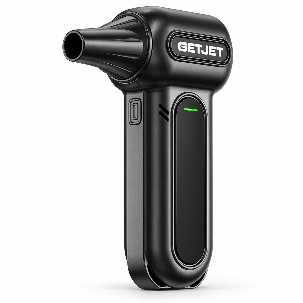 GETJET Jet One in black with white branding — product visualisation